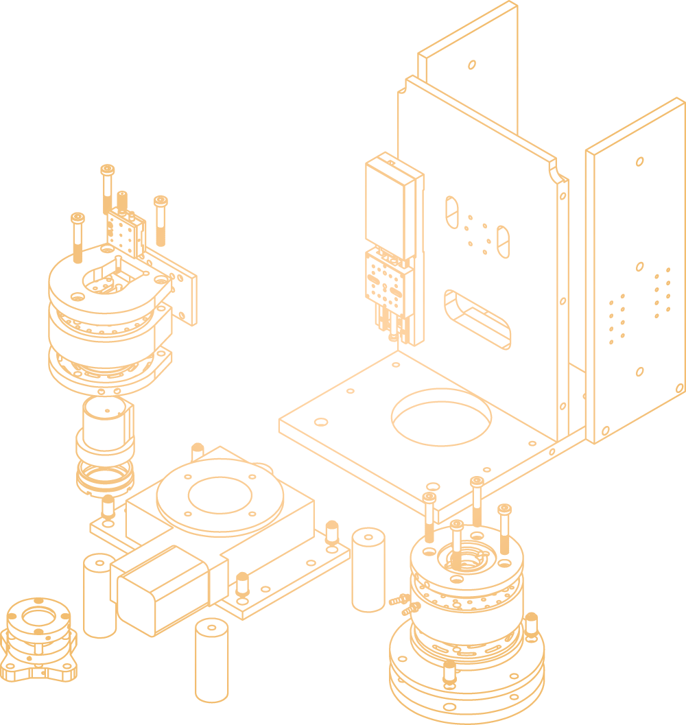 Scientific instrument exploded view